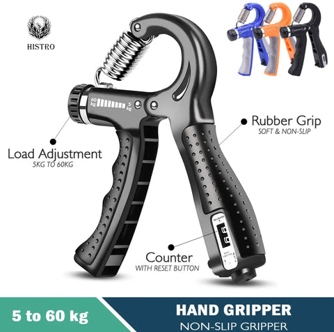 Automatic Counting Hand Gripper Adjustable Resistance Automatic Counting Wrist Forearm Exerciser Workout Gear Home Gym Exercise