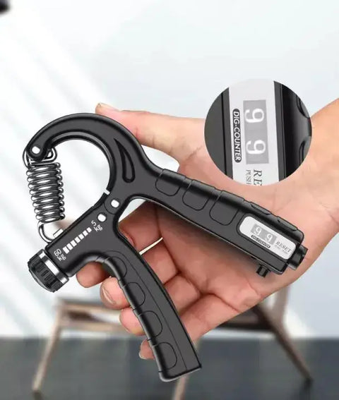 Automatic Counting Hand Gripper Adjustable Resistance Automatic Counting Wrist Forearm Exerciser Workout Gear Home Gym Exercise