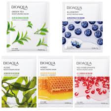Bioaqua Pack Of 5 Moisturizing Face Sheet Mask Improving Dryness Mask