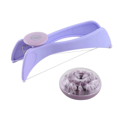 Slique Women Hair Removal Epilator Mini Facial Hair Remover Spring Threading Face Defeatherer for Cheeks Eyebrow DIY Makeup Beauty Tool